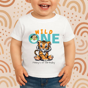 T-shirt Pour Les Tous Petits Wild ONE Tiger Premier anniversaire tenue garçons