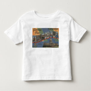 T-shirt Pour Les Tous Petits Worthington, Minnesota - grandes scènes de lettre