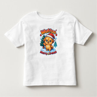 T-shirt Pour Les Tous Petits Wuffoo Roony Merry X-mas Kawaii 3D Holiday