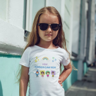 T-shirt Pour Les Tous Petits Yay Kindergarten ! Les enfants mignons sont neutre