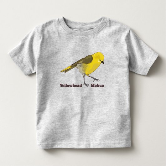 T-shirt Pour Les Tous Petits Yellowhead Mohua (Devant)