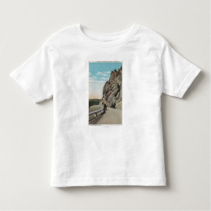 T-shirt Pour Les Tous Petits Yellowstone, WYVacationers, vieille voiture, près