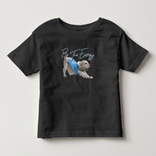 T-shirt Pour Les Tous Petits Yoga Downward Dog - Soyez La Citation De L'Énergie