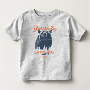 T-shirt Pour Les Tous Petits Yosemite Grizzly Bear California National Park