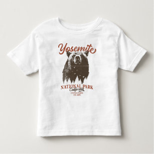 T-shirt Pour Les Tous Petits Yosemite Grizzly Bear California National Park