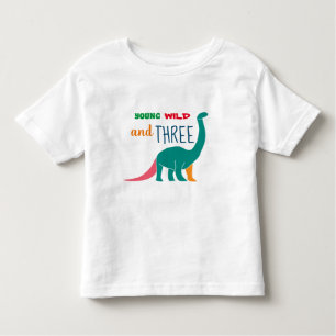 T-shirt Pour Les Tous Petits Young Wild et Three