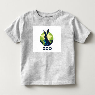 T-shirt Pour Les Tous Petits Zoo Rabbit Adventures Logo