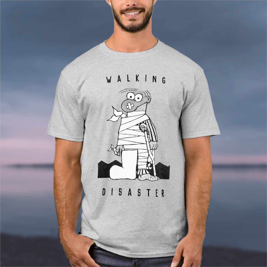 T-shirt Pour l'homme qui est un désastre de marche