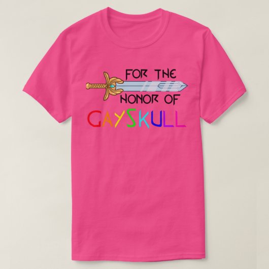 T-shirt Pour l'honneur de Gayskull 2 (Design devant)