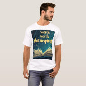 T-shirt Pour l'imagination et la lecture sont indispensabl (Devant entier)