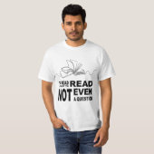 T-shirt Pour lire ou non (Devant entier)