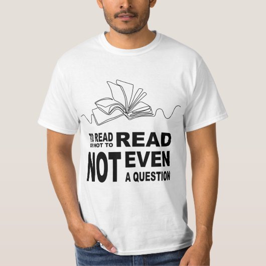 T-shirt Pour lire ou non (Devant)