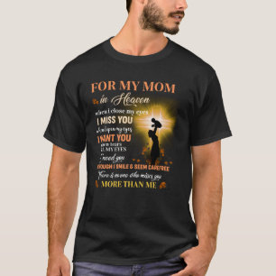 T-shirt Pour Ma Mère Dans Le Ciel Cadeau Du Jour Mémorial