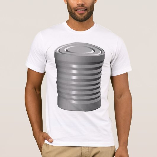 T-Shirt Pour Mens Tin Can (Devant)