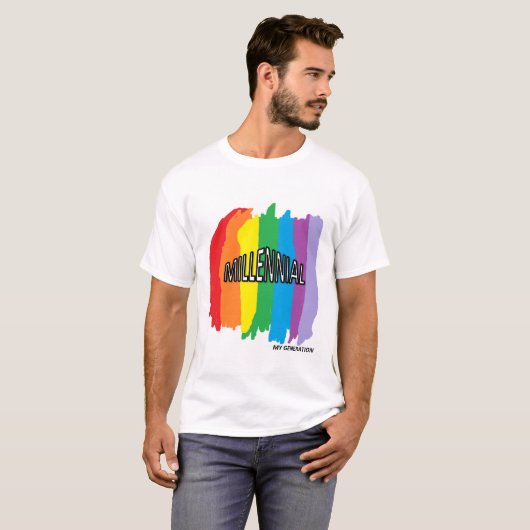 T-shirt pour MILLENNIALS (Devant entier)