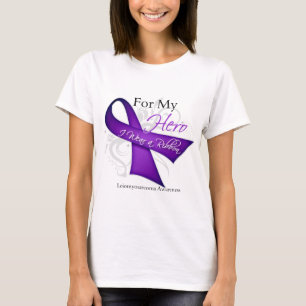 T-shirt Pour mon héros je porte un léiomyosarcome de rub