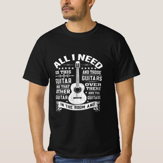 T-shirt Pour N'Importe Quel Musicien, Tout Ce Dont J'Ai Be (Devant)