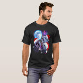 T-shirt Pour Noël trois opossum hurlant à la lune P (Devant entier)