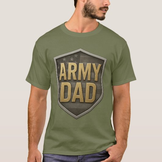 T-shirt pour papa de l'armée (Devant)