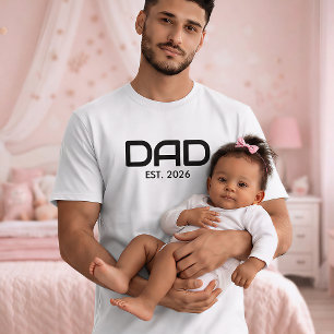 T-shirt pour papa établi en gras noir