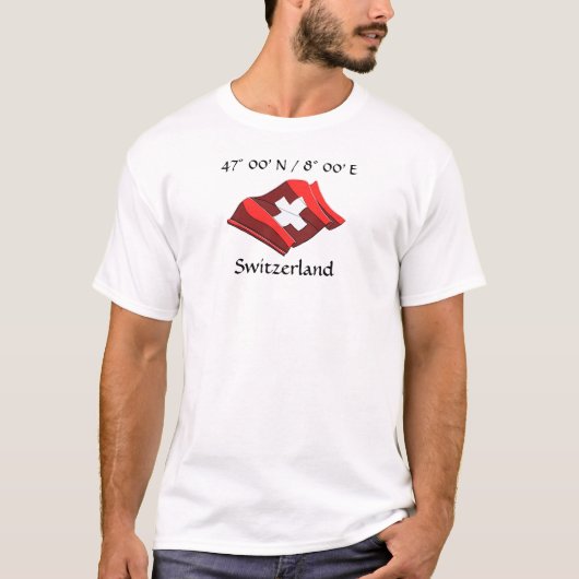 T-shirt pour pavillon suisse (Devant)