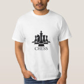 T-Shirt pour pièces d'échecs classiques - Design é (Devant)