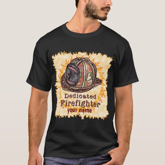 T-shirt pour pompier dévoué (Devant)