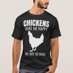 T-shirt Pour Poules Citation Poules Heureuses