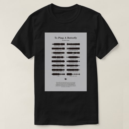 T-shirt Pour projeter un papillon par Kendrick Lamar Poste (Design devant)