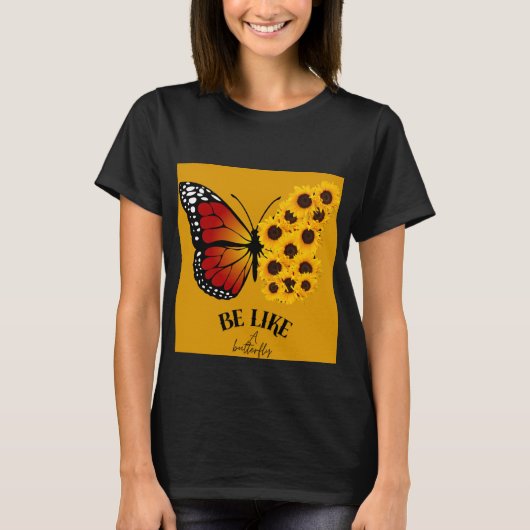 T-shirt pour s'amuser avec une belle papillons (Devant)