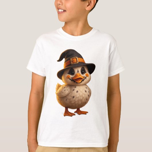 T-shirt pour sorcière Halloween pour enfants - Drô (Devant)