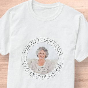 T-shirt Pour toujours dans nos coeurs Mémorial Élégante ph