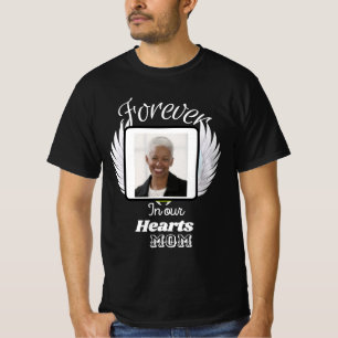 T-shirt Pour toujours dans nos coeurs, mémorial personnali