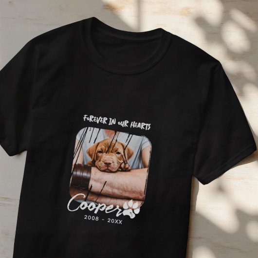 T-shirt Pour toujours dans nos coeurs Pet's Memorial Grung
