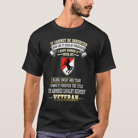 T-shirt Pour toujours Le Titre 11e Régiment de cavalerie b (Devant)