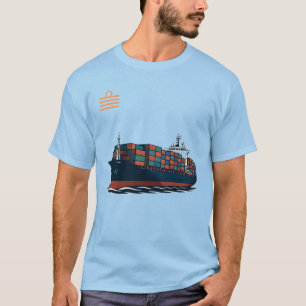 T-shirt Pour tous les capitaines sur le conteneur