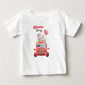 T-shirt pour tout-petit avec lapin Mama Bunny en v (Devant)