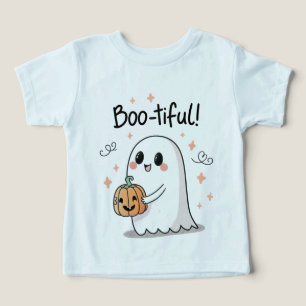 T-shirt pour tout-petit avec un gentil fantôme pou