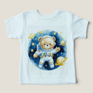 T-shirt pour tout-petit avec un ours astronaute sp