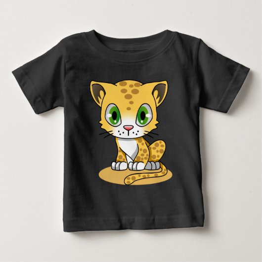 T-shirt pour tout-petit bébé léopard (Devant)