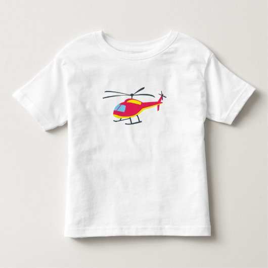 T-shirt pour tout-petit d'hélicoptère volant migno (Devant)