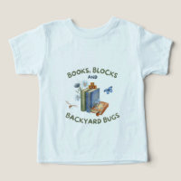 T-shirt pour tout-petit Livres, Blocs et Insectes