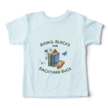 T-shirt pour tout-petit Livres, Blocs et Insectes
