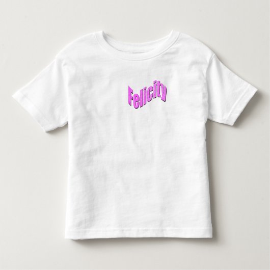 T-shirt pour tout-petits avec nom Felicity en mosa (Devant)