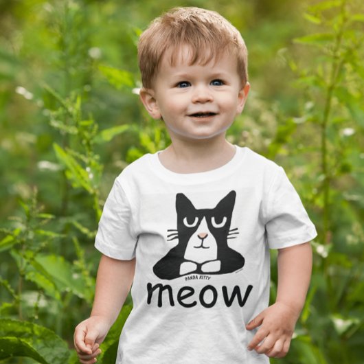 T-shirt pour tout-petits enfants PANDA CHAT MIGNON