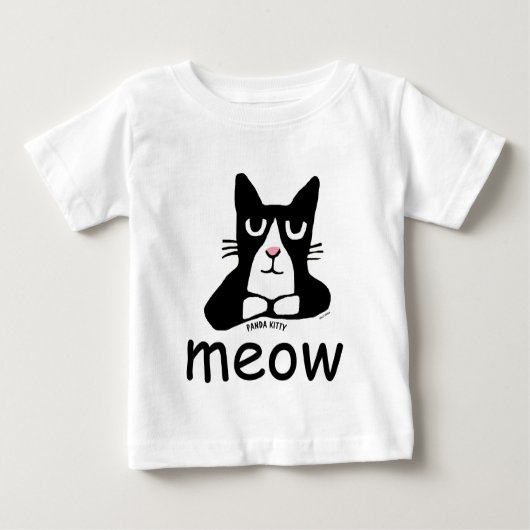 T-shirt pour tout-petits enfants PANDA CHAT MIGNON (Devant)