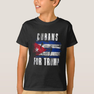T-shirt Pour Trump - Patriotique Américain Et Cuba