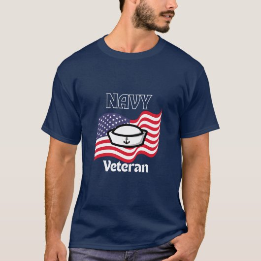 T-shirt pour vétéran de la marine (Devant)