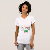 T-Shirt pour vibes de printemps - Fraîches et flor (Devant entier)