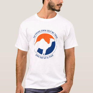 T-shirt Pour vous-même être vrai Chemise - Bleu/Orange Imp